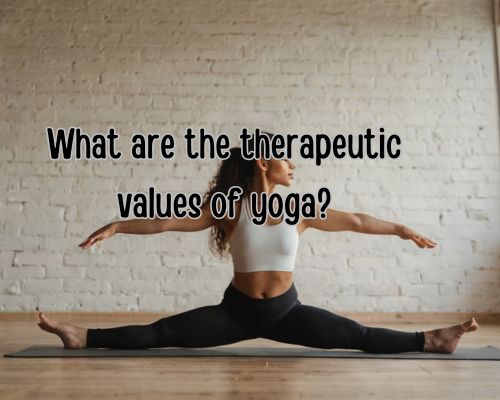 woman applying the therapeutic practice of yoga