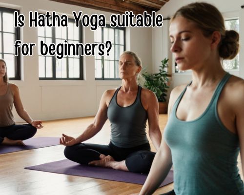 beginners doing hatha yoga