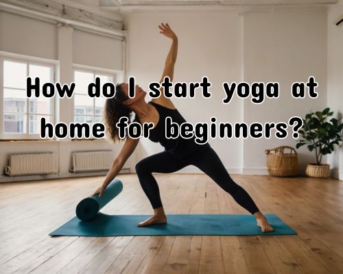 a woman as a beginner of yoga