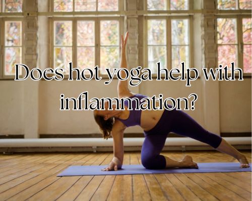 Woman’s breath slows on sweaty yoga session